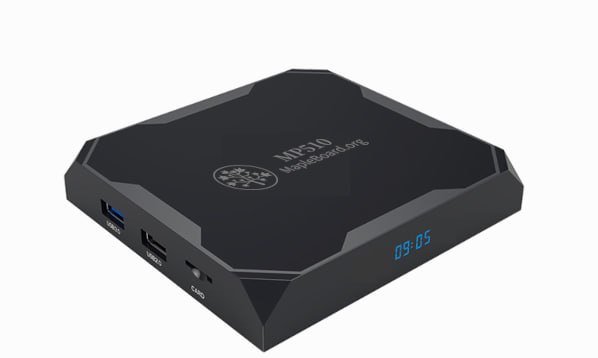 MP510-30 Debian Linux 微型伺服器黑色機身與前方面板